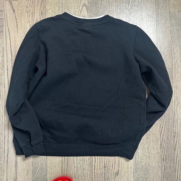 Adrian Delofield Black Embroidered Cardinal Bird Holiday Christmas Sweatshirt - Picture 6 of 7